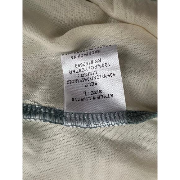 Love + Harmony teal green sheer‎ mesh maxi skirt size large whimsical fairy - Picture 5 of 8